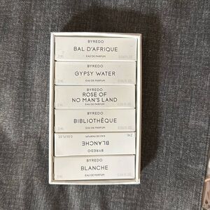 Sample set of byredo perfumes